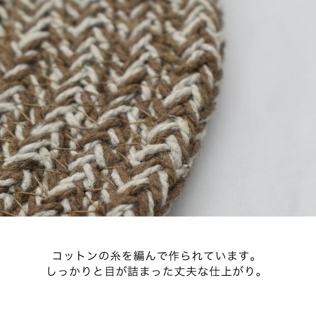 コットン糸で編みあげたコースターDGR