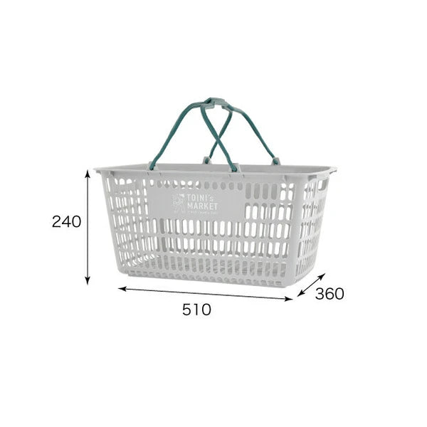 TOINI’sMARKET バスケット グレー