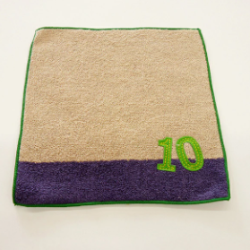 NUMBER-COLOR キッズハンカチ 10BEJ