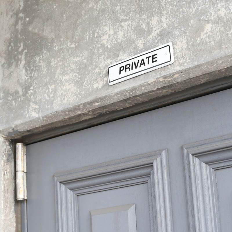 エナメルサイン PRIVATE