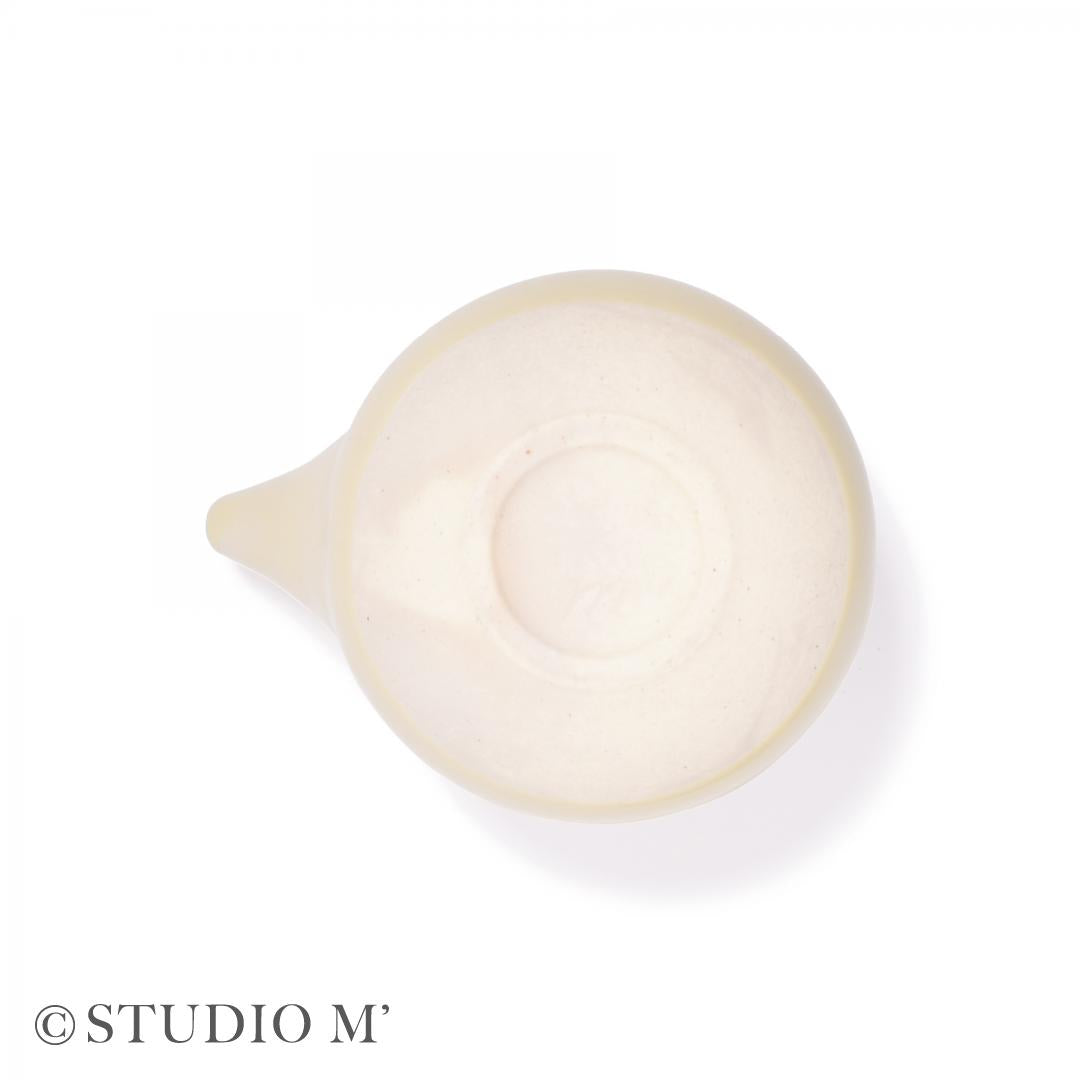 なつめ 土瓶 白