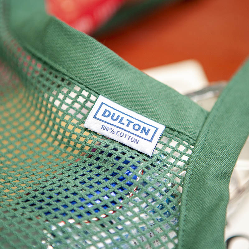 コットン ハーフ メッシュ バッグ S グリーン