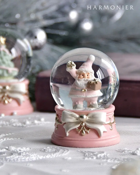 ミニスノードームリボン サンタスター