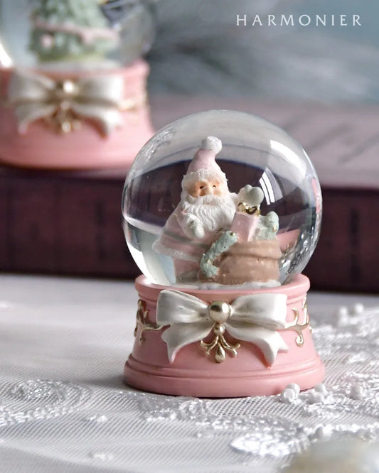 ミニスノードームリボン サンタバッグ