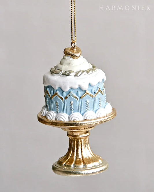 ケーキスタンドオーナメントブルーB ハート