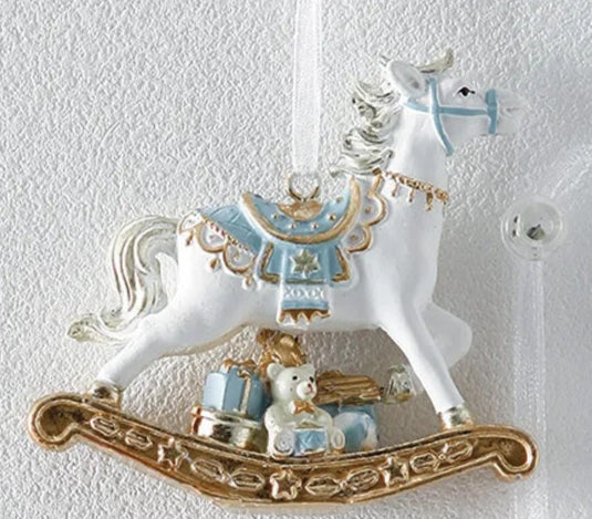 ミニロッキングホースオーナメントパステルBL