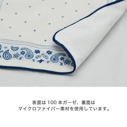 cue クロスハンカチ ペイズリーNV