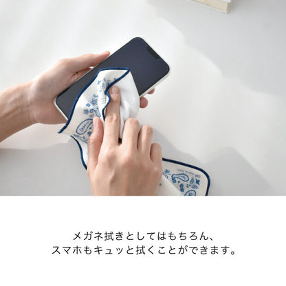 cue クロスハンカチ ペイズリーNV