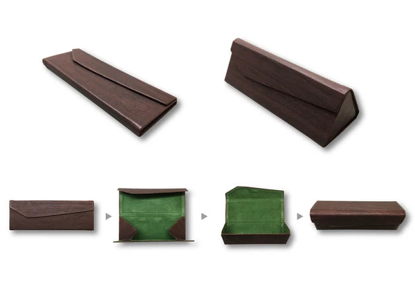 アイグラスケース【EYEGLASS CASE】 DARKBROWN
