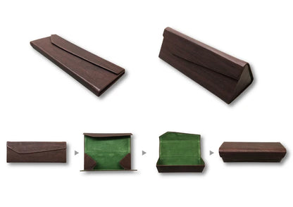 アイグラスケース【EYEGLASS CASE】 DARKBROWN