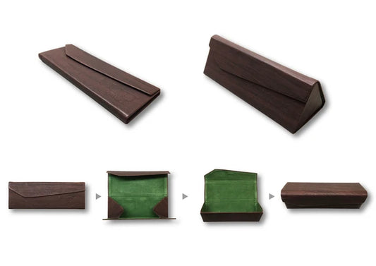 アイグラスケース【EYEGLASS CASE】 DARKBROWN