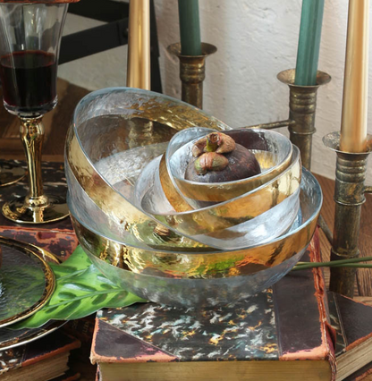 グラステーブルウェア オーボ ゴールド ボウル 95
