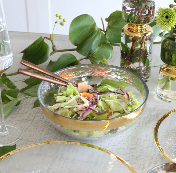 グラステーブルウェア オーボ ゴールド ボウル 205