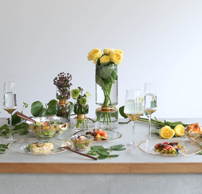 グラステーブルウェア オーボ ゴールド ボウル 205