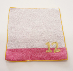 NUMBER-COLOR　キッズハンカチ　12PK