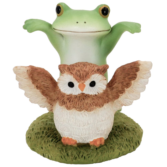 コポー　ミミズクフクロウとカエル