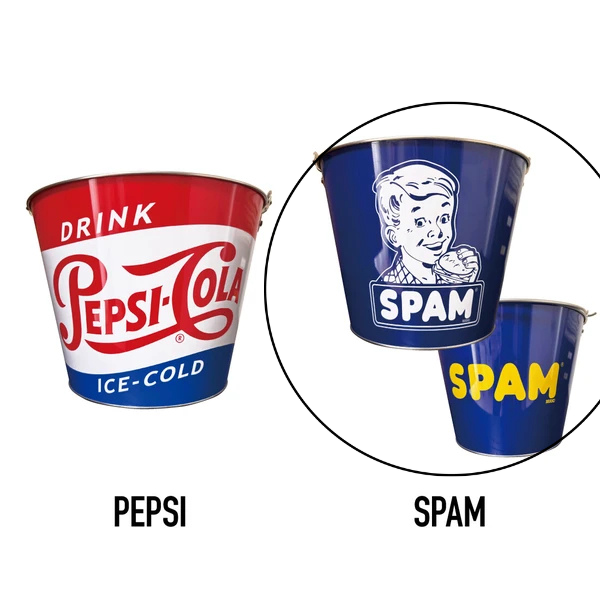TIN BUCKET バケツ SPAM