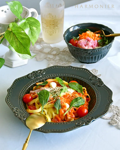 ディアナパスタプレートダークブルー
