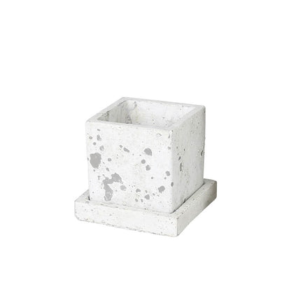 ソリッド プランター キューブ S　ラフグレー