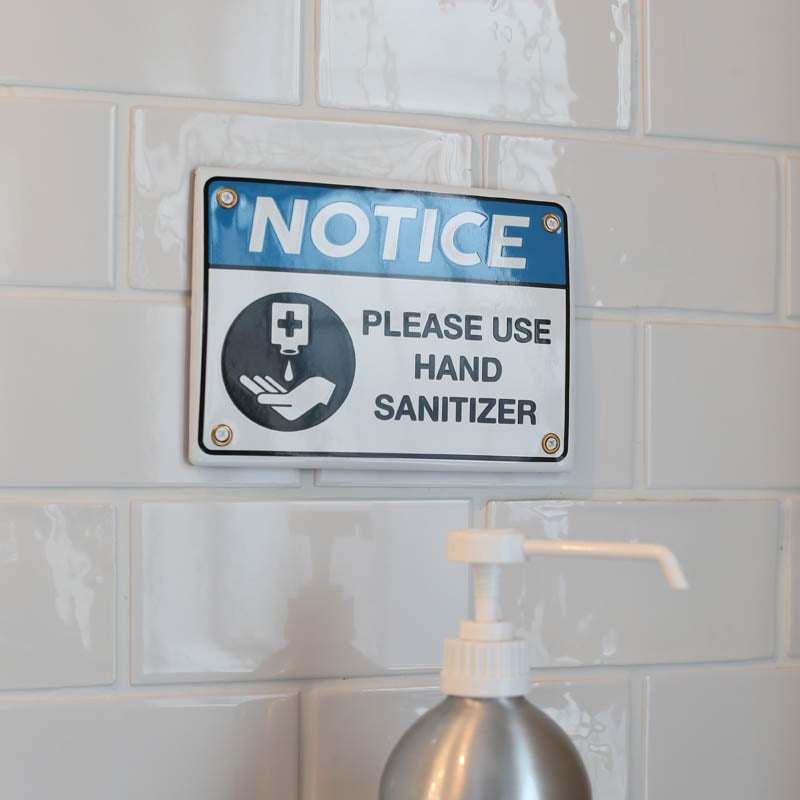 エナメルノーティスサイン HAND SANITIZER