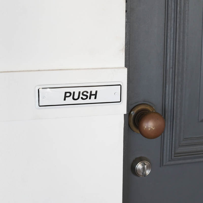 エナメルサイン PUSH