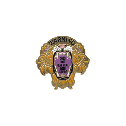 ピンズ WARNING LION