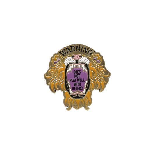 ピンズ WARNING LION